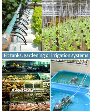 Pawfly 2-Way Aquarium Air Flow Control Valve Distributor - Multi-Port T-Shape & Straight Connector with 1 Check Valve & 4 Suction Cup Clips for Fish Tanks - Buy Online on GoSupps.com