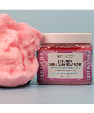 Buy Cotton Candy Exfoliating Sugar Scrub - 21 oz Ultra Hydrating Body Scrub for Nourishing Skin Care | International Shipping Available - Buy Online on GoSupps.com