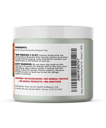 Aztec Secret Indian Healing Clay 1 lb - 100% Natural Deep Pore Cleansing Mask - Buy Online on GoSupps.com