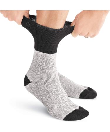 Extra Stretch Diabetic Cushioned Thermal Socks - Set of 2 | Therapeutic Footwear for Comfort - Medium White - Shop Internationally - Buy Online on GoSupps.com