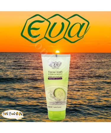 Buy Eva Facial Wash & Makeup Remover 150ml | Cucumber & Yoghurt Enriched - Revitalize Oily Skin Reduce Dehydration | International Shipping - Buy Online on GoSupps.com