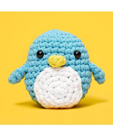 Woobles Beginners Crochet Kit with Easy Peasy Yarn - Pierre The Penguin | Step-by-Step Video Tutorials | Seen on Shark Tank - Buy Online on GoSupps.com
