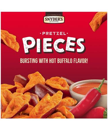 Snyder's Hot Buffalo Wing Pretzel Pieces - 8oz (Pack of 6) | Crunchy Snacks - Buy Online on GoSupps.com
