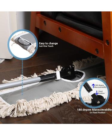 JINCLEAN 24-Inch Cotton Refills for Industrial Floor Dust Mops - Pack of 2 - Buy Online on GoSupps.com