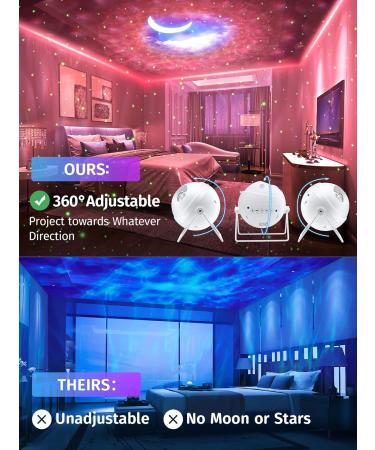 Galaxy Projector with 48 Light Modes, Moon Projection, Bluetooth Speaker - Remote Control, Timer, Night Light - Perfect Room Decor - Buy Online on GoSupps.com