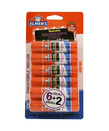 Elmer's Repositionable Washable School Glue Stick, 0.53 Ounce, 2 Count