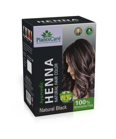 Plants Care Ayurvedic Henna Natural Hair Color Black 240g
