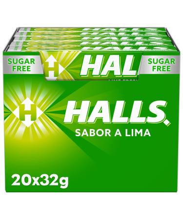HALLS Halls Lima - Hard Candy - Box of 20 Sticks of 32g