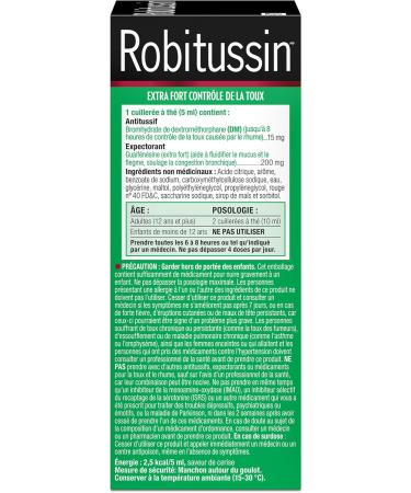 Robitussin Cough Control Extra Strength Cherry Flavor 100ml - Buy Online on GoSupps.com