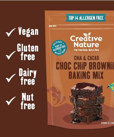 Creative Nature Gluten Free Brownie Mix - Vegan & Free From Baking Mix - 250g - Buy Online on GoSupps.com