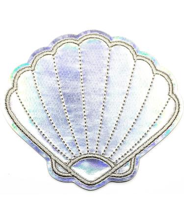 Seashell Mermaid Queen Princess Patch Set - Set of 3 Embroidered Iron On Patches for Jackets, T-Shirts, Hats, and Bags - Buy Online on GoSupps.com