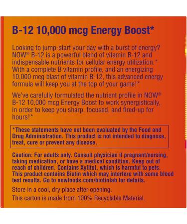 Now Foods B-12 Shots - Mixed Berry 10000 mcg | 12 Pack (15 ml Each) - Energy Boosting Supplement - Buy Online on GoSupps.com