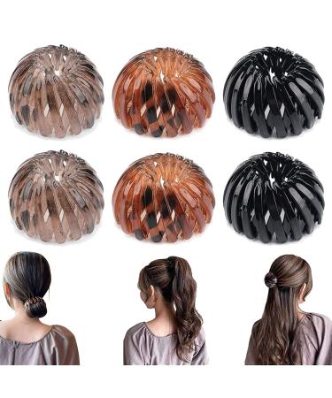 6 pieces of ponytail hair clip vintage bird nest hair clips women bird nest hair clip bird nest hair clip small hair gripper hair bird nest hair clip for girls women