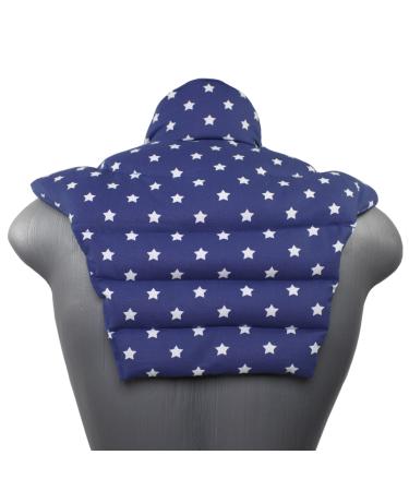 Neck horns cervical spine - neck + shoulders + back - star blue - spelled cushion - nude pillow warming cushion - spelled grain pillow neck