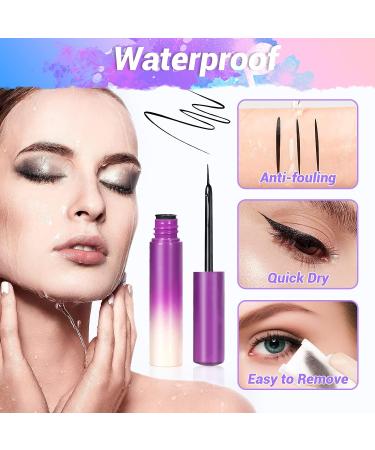 5 Pairs Reusable Magnetic Eyelashes Kit with Eyeliner and Tweezers - 3D Natural Look False Lashes - Easy to Wear - No Glue (Gradient Color) - Buy Online on GoSupps.com