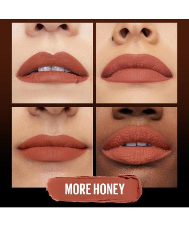 Maybelline Color Sensational Ultimatte Matte Lipstick - More Honey & Dirty Peach - Intense Color Pigment - Non-Drying Formula - 1 Count - Buy Online on GoSupps.com