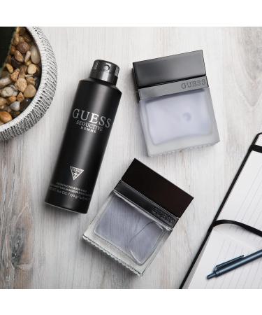 GUESS Seductive Men/Homme Eau de Toilette 4 Piece Gift Set - Cologne Spray 3.4 Fl. Oz. Deodorizing Body Spray 6.0 Oz. Shower Gel 3.4 Fl. Oz. & Pouch - Buy Online on GoSupps.com