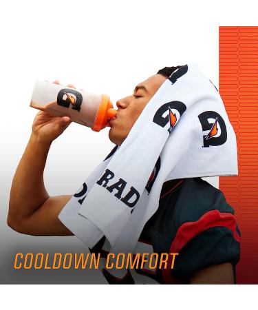 Gatorade Sideline Towel - White 21 x 39 - 100% Cotton - Machine Washable - Buy Online on GoSupps.com