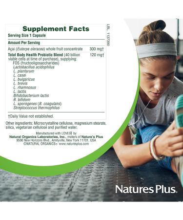 Nature's Plus Ultra Probiotics 40 Billion - Maximum Strength 60 Veg Capsules - Buy Online on GoSupps.com