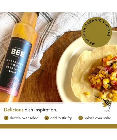 Scottish Bee Company Raspberry & Honey Dressing: Locally Sourced Blossom Honey & Wild Raspberries - Buy Online on GoSupps.com
