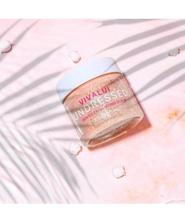 Vivalui Undressed Exfoliating Facial Scrub with Lactic Acid - Gentle Daily Exfoliator for Clear Smooth Skin | 2oz & 8oz - Buy Online on GoSupps.com