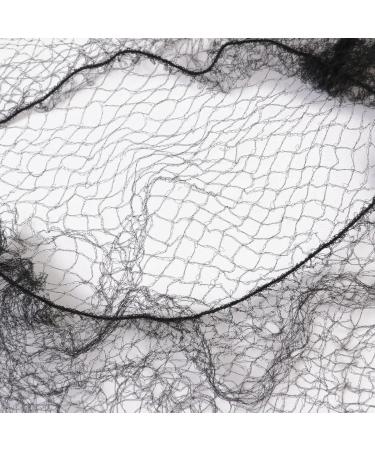 Buy LUOEM 100 Pieces Invisible Elastic Hair Nets - Black Mesh Bun Secure Hold | International Shipping - Buy Online on GoSupps.com
