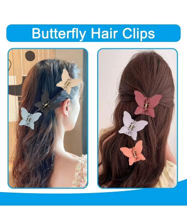 VENGABY Hair Claw Clips for Thick & Thin Hair - 12pcs Non-Slip Matte Butterfly Clips | Strong Hold Jaw Clip Hair Accessories for Women - Buy Online on GoSupps.com