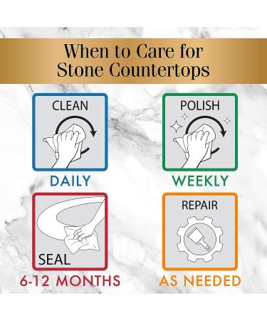 Stone Care International Granite Sealer Cleaner & Polish for Countertops - Marble, Quartz, Slate, Limestone, and More - Buy Online on GoSupps.com