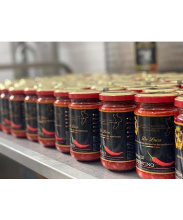 Calabrese De Luca Chili Cream Glass Jar 180g 100% Italian Made In Calabria - Buy Online on GoSupps.com