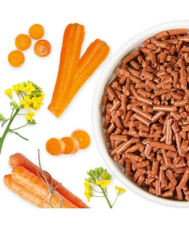 Schecker Dry Food - Dried Carrot Granules - 1.5 kg - Made with Fresh Carrots - For Dogs Rabbits or Rodents - Buy Online on GoSupps.com