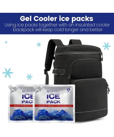 AGECASH A Ice Packs for Lunch Bags Cooler Long Lasting Cold Freezer Ice Pack for Lunch Box Keeps Food Cold & Fresh 2 Pack Medium - Buy Online on GoSupps.com