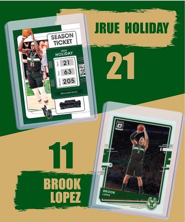Milwaukee Bucks Basketball Cards Bundle featuring Giannis Antetokounmpo, Khris Middleton, Jrue Holiday, and more - Buy Online on GoSupps.com