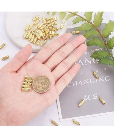 PandaHall Screw Twist Clasps 50 Sets - Brass Barrel Jewelry End Tip Caps for DIY Bracelet & Necklace Making - Buy Online on GoSupps.com