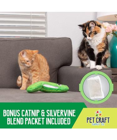 Pet Craft Supply Interactive Electric Flipping Fish Cat Toy with Catnip - Wiggle Pickle - Buy Online on GoSupps.com