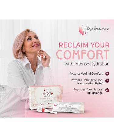 Hydro Nature Long-Lasting Vaginal Moisturizer with Hyaluronic Acid - 6 Disposable Applicators (3.5g each) | International Shipping Available - Buy Online on GoSupps.com