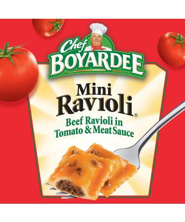 Chef Boyardee Mini Beef Ravioli 4-pack - 60 oz, Tomato & Meat Sauce | Buy Now - Buy Online on GoSupps.com