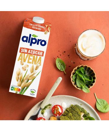 Alpro Haferdrink Without Sugar 1L - Vegan Lactose-Free High in Fiber Enriched with Calcium & Vitamins | Durable Oat Milk | International Shipping - Buy Online on GoSupps.com