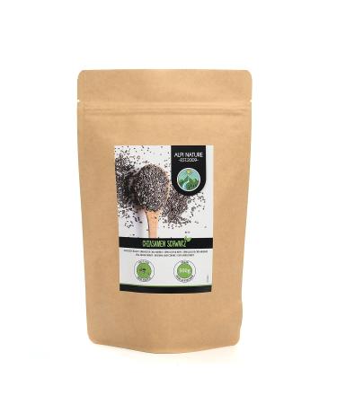 Buy 100% Natural Black Chia Seeds (500g) - No Additives Perfect for Breakfast & Pudding - Buy Online on GoSupps.com