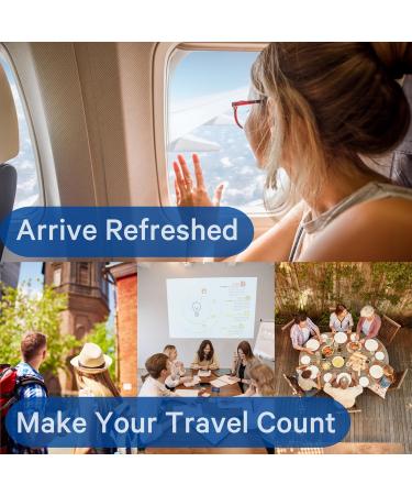 Jet Lag Relief Tablets - Berry-Flavored Effervescent Multivitamin with Pycnogenol for Hydration Energy & Immune Support - 10 Essential Travel Supplements - Buy Online on GoSupps.com