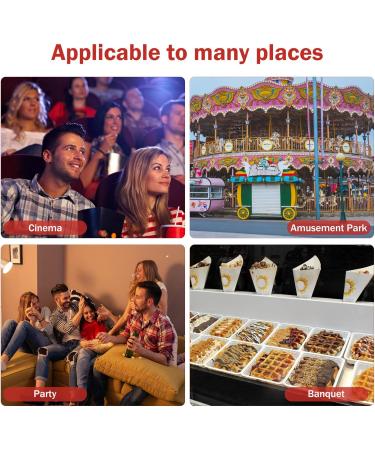 Abaodam Popcorn Container Individual Popcorn 50Pcs Popcorn Treat Bags Individual Servings Cone Popcorn Pouches Party Cinema Popcorn Packing Bags Popcorn Machine Popcorn Popcorn Containers 50 Pcs Orange - Buy Online on GoSupps.com