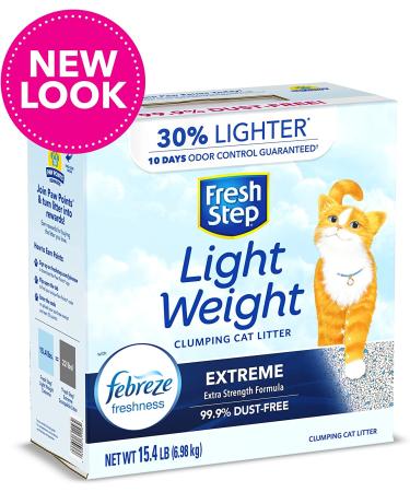 Fresh Step Lightweight Clumping Cat Litter 15.4 lbs - Extreme Scent | Fast-Clumping Formula - Buy Online on GoSupps.com