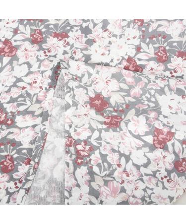 Womens Bohemian Floral Print Ruffled Top | Fall Long Sleeve Blouse 2022 | V Neck Lace Up Sweatshirt - XX-Large Gray - Buy Online on GoSupps.com