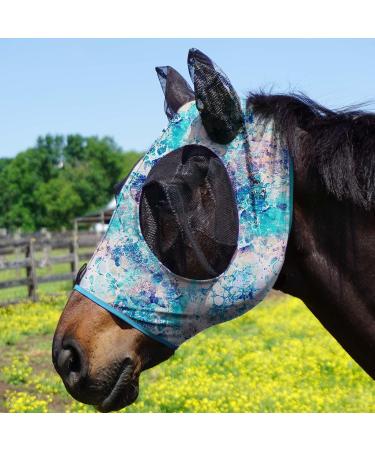 Shop Harrison Howard Stretchable Horse Mask - UV Protection Comfortable Breathable Pastel Mix XL Size for International Shipping - Buy Online on GoSupps.com