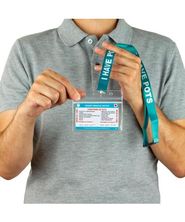 Postural Orthostatic Tachycardia Syndrome (POTS) Medical Card & Lanyard | Emergency Contact & Writing Panel | POTS Awareness Accessory - Buy Online on GoSupps.com