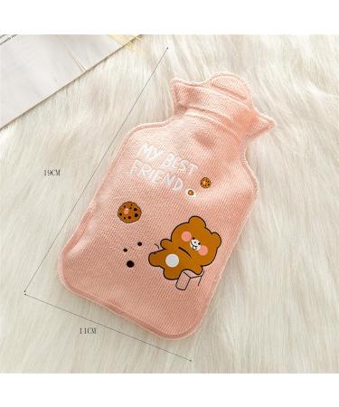 Maies Durable Hot Water Bottle - Cozy PVC Heat Therapy with Knitted Cover for Stress Relief - Buy Online on GoSupps.com