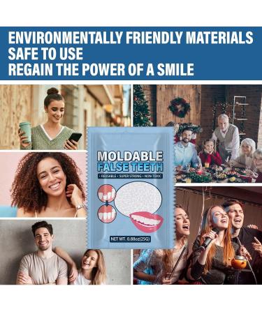 Plastic Teeth Glue Dentures Kit | Temporary Filling Teeth | Fake Filling Holes | Denture Bath Case | 1/2/3pcs | One Size C - Buy Online on GoSupps.com