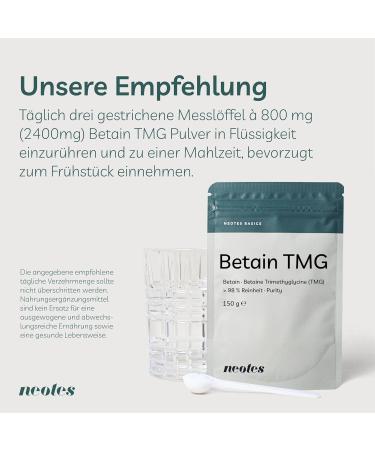 Buy Betain TMG Powder - 3x150g - Premium 98% Pure Dietary Supplement - No Additives - 2400mg Per Serving - Laboratory Tested - Buy Online on GoSupps.com