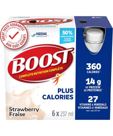 BOOST PLUS Complete Nutrition Drink Strawberry 24 x 237 ml & PLUS Complete Nutrition Drink Vanilla 4 Boxes of 6 x 237 ml 24 counts Drink + Nutrition Drink Vanilla - Buy Online on GoSupps.com
