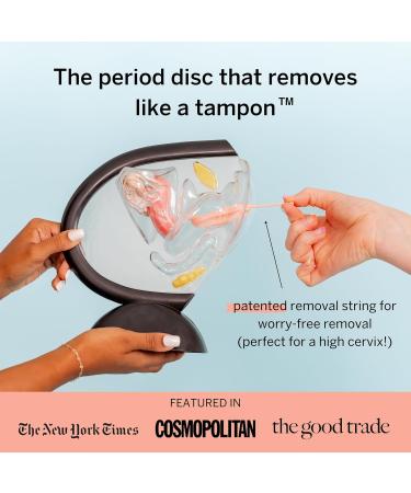 Buy 2 Medical-Grade Menstrual Discs - Soft Toxic-Free & Reusable - Rank #1 | 12-Hour Wear 3 & 7 Tampon Capacity - Buy Online on GoSupps.com
