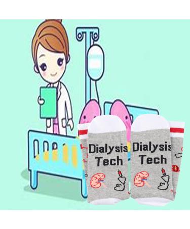 PXTIDY Dialysis Tech Socks Set - Perfect Gift for Phlebotomists and Renal Nurses | 2 Pairs Included - Buy Online on GoSupps.com